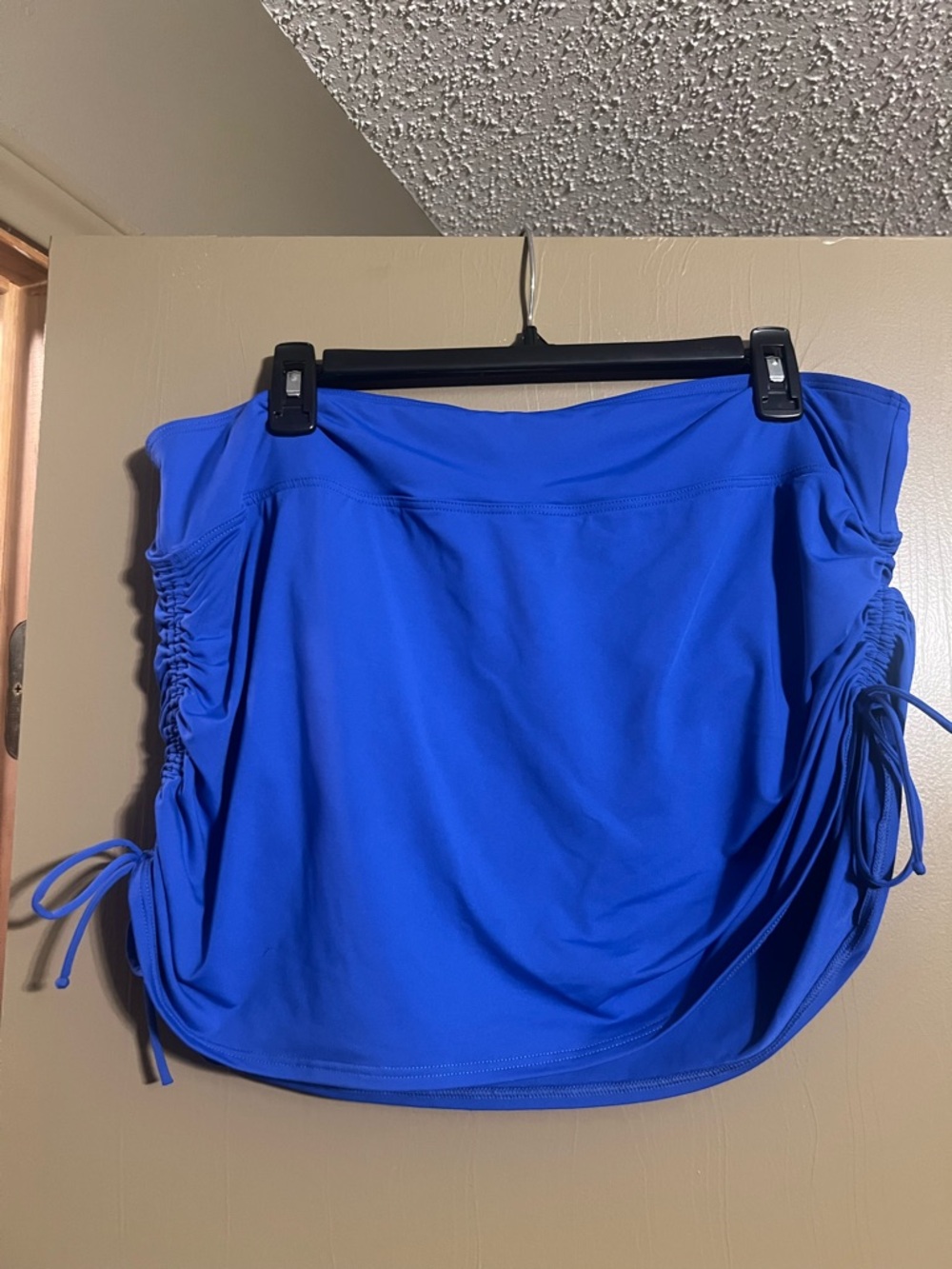 Lands' End Royal Blue Swim Skirt with Side Ties
